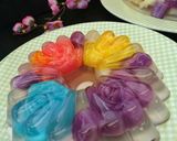 Foto langkah ke 7 dari resep Puding mawar.