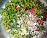 A picture of step 4 of Fresh Green Chickpeas Salad.