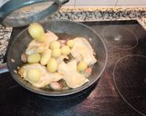 Foto del paso 5 de la receta Revuelto de huevos, patatas con pechugas