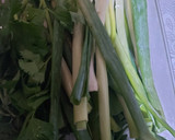 Foto langkah ke 1 dari resep Nasi Telur Ceplok dengan Scallion Oil.