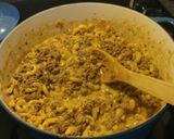 A picture of step 5 of Cheeseburger Macaroni No box here!.