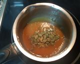 Foto del paso 7 de la receta Tarta de queso y caramelo blando con pipas de calabaza