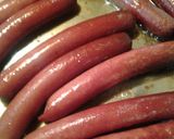 A picture of step 1 of Hotdogs with applesauce.