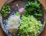 A picture of step 1 of Cabbage+ cheese paratha.