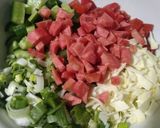 A picture of step 2 of Red Beans Salad.
