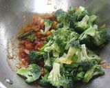 A picture of step 3 of Broccoli bhaji.