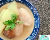 รูปขั้นตอนการทำที่ 3 ของ ปีกไก่ตุ๋นฟักมะนาวดอง