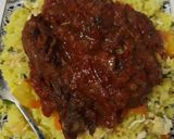 A picture of step 3 of Chinese rice and stew.