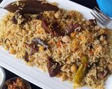 A picture of step 11 of Beef Chana Pulao(no tomato).