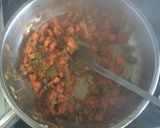 A picture of step 2 of Mushroom Veg Masala.
