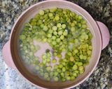 Hình bước làm 1 của món Sữa hạt bí xanh + đậu hà lan🍐🍐🍐🫛🫛🫛