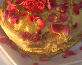 Une image de l'étape 2 de Mille-crêpe fraise rose rouge.