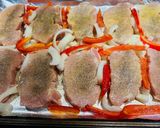 A picture of step 4 of Creamy Sheet Pan Pork Chops.