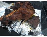 A picture of step 4 of Mutton baked raan.