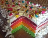 Foto langkah ke 16 dari resep Rainbow cake kukus.