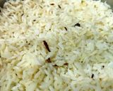A picture of step 3 of Jeera Rice.