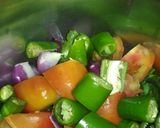 A picture of step 2 of Green chilli chutney.
