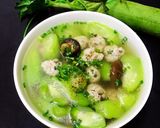 Hình bước làm 3 của món Canh Mướp Hương Nấu Thịt Viên