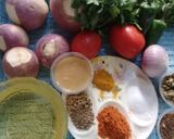 A picture of step 1 of Shaljum ki Bhujia.