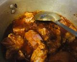 A picture of step 2 of Chicken or chane ki daal.