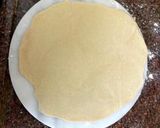 A picture of step 2 of Lachha paratha.
