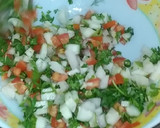 A picture of step 2 of Salsa Salad With Cucumber Wrap.
