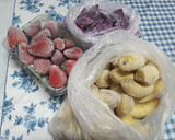 Foto del paso 1 de la receta: Sorvete de Morango e Pitaya: