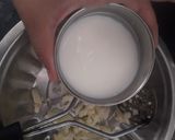 A picture of step 1 of Whole wheat potato bread (yeast free).