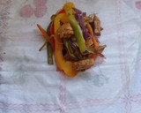 Foto del paso 5 de la receta: Obleas de arroz rellenas 🌯 de verduras con mojo picón 🌶️🌶️🌶️