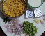 A picture of step 1 of Corn Sandwich.