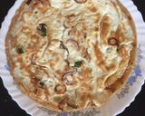 A picture of step 5 of Chapati egg roll.