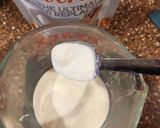 A picture of step 3 of White Chocolate Macadamia Nut Mug Cake.
