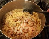 A picture of step 13 of Linguine al Vongole .