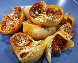 Foto del paso 8 de la receta: Pasta rellena de verduras, tomate y jamón 🍝