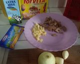 Foto langkah ke 2 dari resep Fusilli Carbonara.