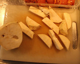 Foto del paso 1 de la receta: Gambas fileadas (de llopo), con guarnición tostada de foruncúlos