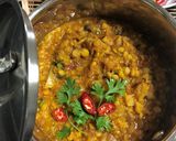 A picture of step 9 of Cabbage Dal.
