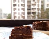 A picture of step 5 of Biscuit Cake (No bake, Egg Free).