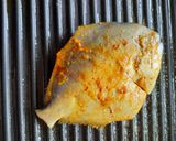A picture of step 13 of Grilled Pomfret with Mustard Coconut Sauce.