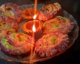 रंगीत चिरोटे (chirote recipe in marathi) रेसिपी स्टेप 6 फोटो 