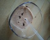 A picture of step 4 of Chocolate banana Smoothie #charityrecipe.