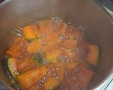 A picture of step 5 of Simmerd japanese squash for the winter solstice.