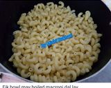A picture of step 2 of Macaroni Chaat.