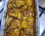 صورة لخطوة 6 من وصفة صينية الدجاج بالبطاطس في الفرن بتتبيلة لذيذة 🥔🥔🍗🍗