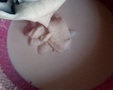 A picture of step 2 of Sinasir chunks with minced meat.