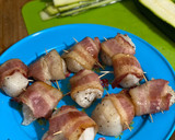 A picture of step 2 of Bacon Wrapped Scallops.