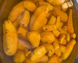 A picture of step 1 of Raw Turmeric Subji.