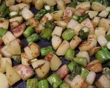 A picture of step 3 of Sautèed asparagus and potatoes.