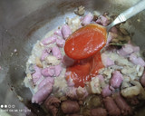 Foto del paso 4 de la receta: Lentejas con salchichas y setas en 25 minutos