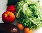 Hình bước làm 1 của món Eat clean- bữa trưa với Salad trứng luộc sốt pho mai và bánh mì ngũ cốc bơ lạc